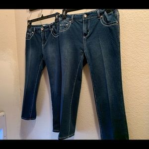 Two pair girls Xhilaration Jeans, G101